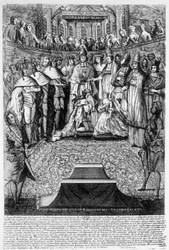 Kroningen av Georg II (1683-1760), konge av Storbritannia og Irland, 2. oktober