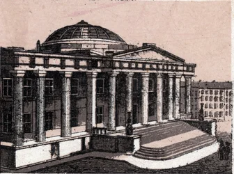 Customhouse i New York i USA i "Verden illustrerer 168 visninger"" Udatert (slutten av 1800-tallet)