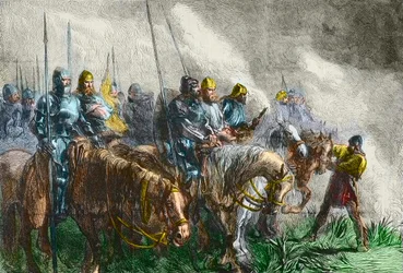 Morgenen for slaget ved Agincourt - 100 års krig: Slaget ved Azincourt (Pas-de-Calais) 25. oktober 1415 - Før slaget ved Azincourt -