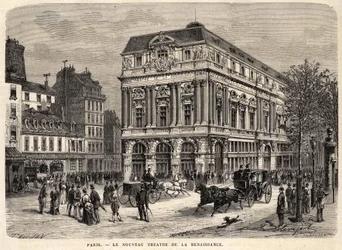 Det nye renessanseteateret i Paris i 1873.
