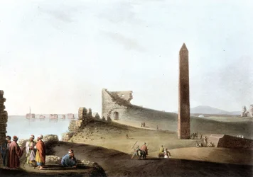 Obeliskene i Alexandria, kalt Cleopatras nåler - i "" Views in Egypt""