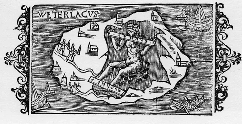 Heksekjeden - i "History of the Northern Nations" av Olaus Magnus, Roma 1555
