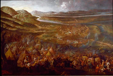 Utsikt over slaget ved Wien 12.09.1683 på Kahlenberg-bakken (maleri