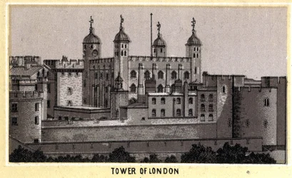 Utsikt over Tower of London, tidligere fengsel, England