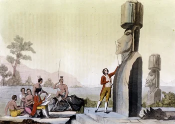 Vestlendinger (inkludert Jean-Francois Galaup, greve av La Perouse (Jean Francois Laperouse