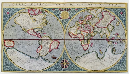 Verdenskart over Mercator (1587) - etter "Gerardus Mercators Atlas