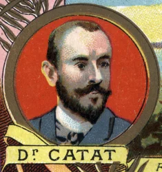 portrett av doktor Louis Catat, fransk oppdagelsesreisende på 1800-tallet.
