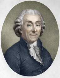 portrait of Gabriel Bonnot de Mably. French moralist, historian and economist (1709 to 1785).