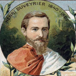portrait of Henri Duveyrier. French geographer and traveler (1840to1892).