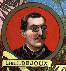 portrait of LITTER DEJOUX in charge of a geographic mission to Madagascar in 1897.