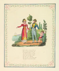 Hilsenkort, «Bli på land, – å, bli hos meg...», ca. 1821