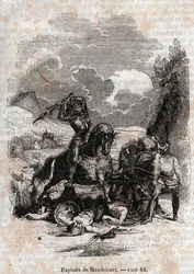 1851 gravering fra "" Roland furieux""