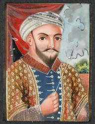 "Akbar Khan, sønn av Dost Mohammed, hersker over Afghanistan"