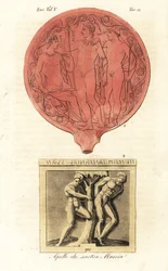 Gamle etruskiske figurer av Apollo