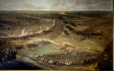 Slaget ved Hersans (1687), Ungarn. Anonymt maleri fra 1600-tallet. Chateau De Vaux Le Viscount.