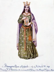 Berengaria av Navarre kone til Richard I av England - Berangere av Navarre - Berengere, dronning av England, kone til Richard I 1191