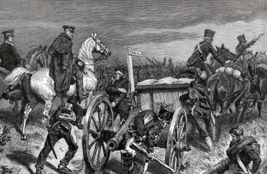 Bluecher's Marsh to Waterloo - Den prøyssiske general Gebhard Leberecht von Blucher (1742-1819) ledet troppene sine til Waterloo