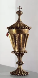 Gylden sølv ciborium