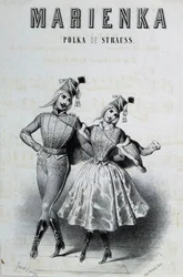 Et par polkadansere for Strauss "Marienka", n.d. 19.