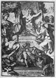 Falsk tittel på verket "Investigato Arcanorum" av den nederlandske handelsmannen og lærde Antoine van Leeuwenhoek (eller Leeuvenhoek Leeuwenhoeck) (eller Antoni eller Anthonie) (1632-1723) 1722.