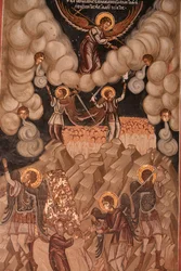 Freske i kirken i Koutloumousiou-klosteret, Athos-fjellet, Hellas, 2006 (bilde)