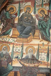 Freske i kirken i Koutloumousiou-klosteret, Athos-fjellet, Hellas, 2006 (bilde)