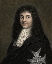 Jean Baptiste (Jean-Baptiste) Colbert 1619-1683 - gravering - 1800-tallet