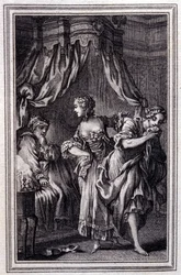 La Chageure des trois commerces- i ""Fortellinger og noveller på vers"" av Jean La Fontaine. 1762.
