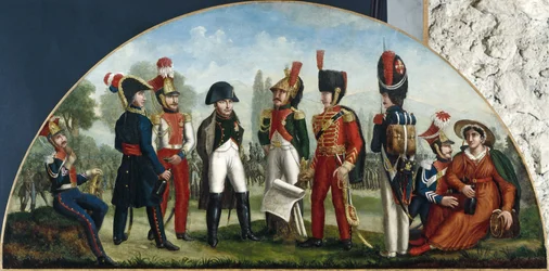 Austerlitz-aften. Vinhandlerskilt, mellom 1800 og 1815 (skilt)