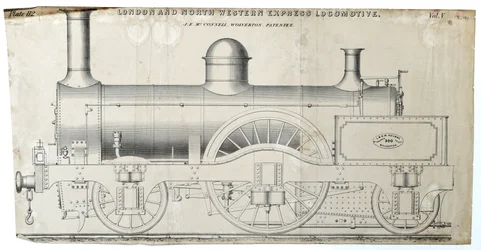 London og North Western Express Lokomotivplate 112