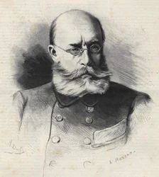 Louis Léon César Faidherbe (1818 - 1889) French general and colonizer, engraving of the 19th century. Bianchetti Collection
