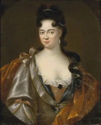 Marie Aurore, comtesse de Koenigsmark - Portrett av grevinne Maria Aurora von Koenigsmarck (1662-1728), Anonym . Olje på lerret, slutten av 1600-tallet. Nationalmuseum Stockholm
