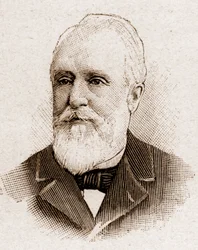 Medlemmer av Academy Francaise i 1895: portrett av Paul Armand Challemel Lacour (Paul-Armand Challemel-Lacour) (1827-1896), politiker, diplomat og historiker av fransk filosofi.