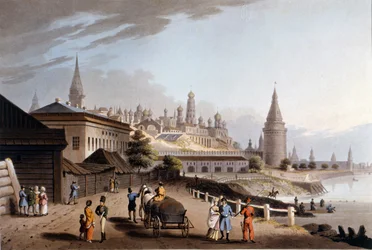 Moskva, Kreml. 1800-tallsillustrasjon.