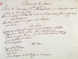 Notater om iscenesettelsen av operaen Mithridate av Giuseppe Aldrovandini (1706)