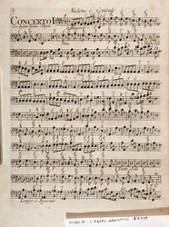 Side med partitur til The Harmonic Star, Op 3 (Harmonic Inspiration) av Antonio Vivaldi