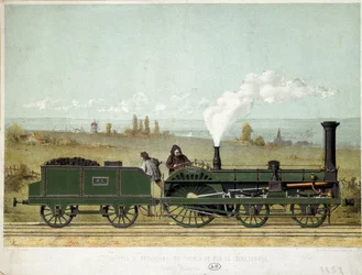 Passasjerlokomotiv for Strasbourg Railway (Crampton-systemet)