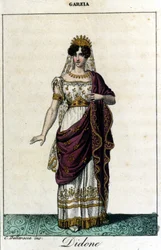 Pauline Viardot - Garcìa (1821-1910), fransk sanger i rollen som Didon. Opera "" Forlatt Dido "" av Saverio Mercadante