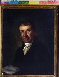 Portrett av komponisten Dmitry Bortniansky (1751-1825) (Portrett av komponisten Dmitrij Bortninansky). Anonymt maleri. Olje på lerret, 26,3 x 20,7 cm, slutten av 1700-tallet. Klassisisme. State Central A. Bakhrushin Theatre Museum, Moskva.
