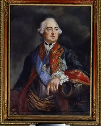 Portrett av matematikeren Leonard Euler (1707-1783) (Portrett av matematikeren Leonhard Euler). Anonymt maleri. Olje på lerret, 79 x 69,5 cm