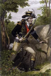 Helfigursportrett av chouanlederen François Athanase (François-Athanase) de Charette de la Contrie (1763-1796).