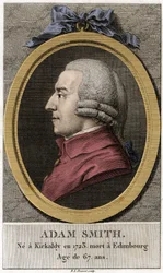 Portrett av Adam Smith (1723 - 1790), skotsk filosof og økonom.