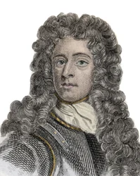 Portrett av Arthur Herbert (1647-1716), jarl av Torrington, admiral og engelsk politiker. Gravering av 1800-tallet.