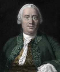 Portrett av David Hume, skotsk filosof (1711-1776).