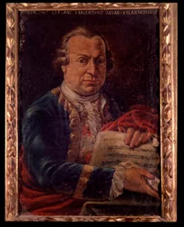 Portrett av Giacomo Carcani, italiensk komponist (maleri