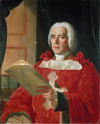 Portrett av Giambattista Lorenzo Bogino, statsmann i Piemonte. Statsminister i 1750 (olje på lerret)