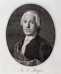 Portrett av Johann Adolf Hasse (gravering)