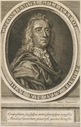 Portrett av Jonathan Swift (1667-1745) Gravering 1726 Privat samling