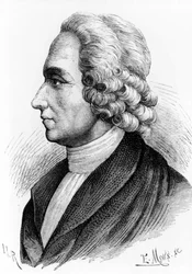 Portrett av Joseph Priestley (1733 - 1804), britisk kjemiker og teolog. Gravering av 1800-tallet.