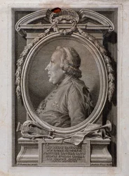 Portrett av Joseph Santarelli (gravering